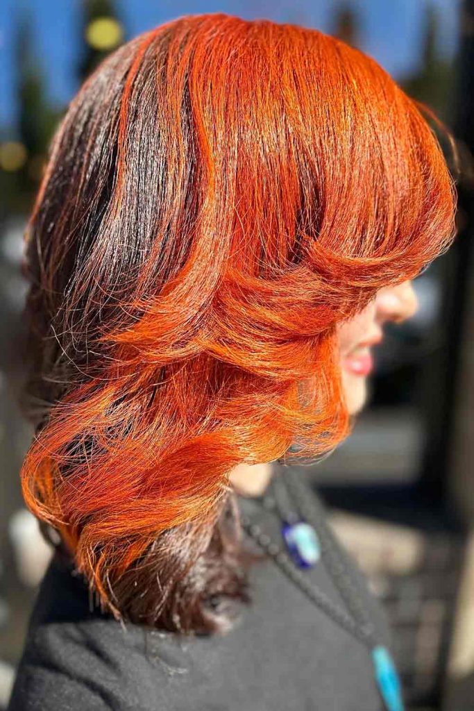 Two-Toned Color #mediumlayeredhair #mediumhair #layeredhair