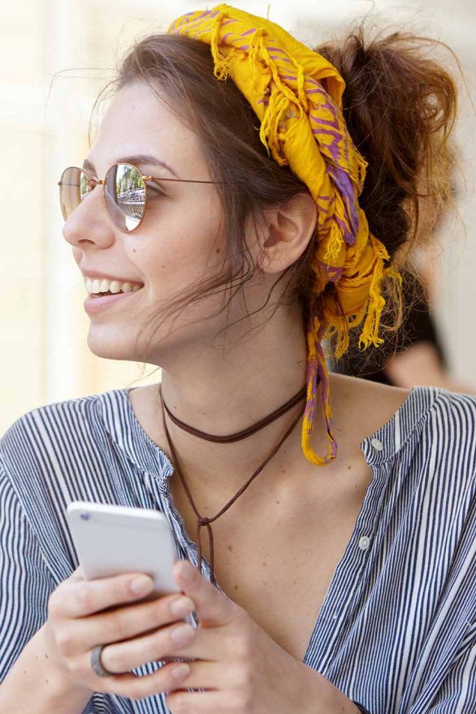 Simple Top Knot With Headband
