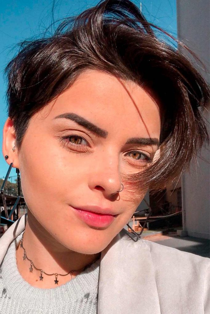 Asymmetrical Pixie Cut