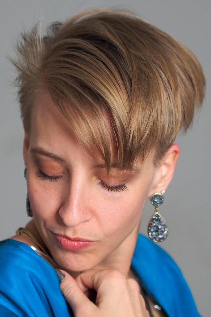 Side Swept Layered Pixie