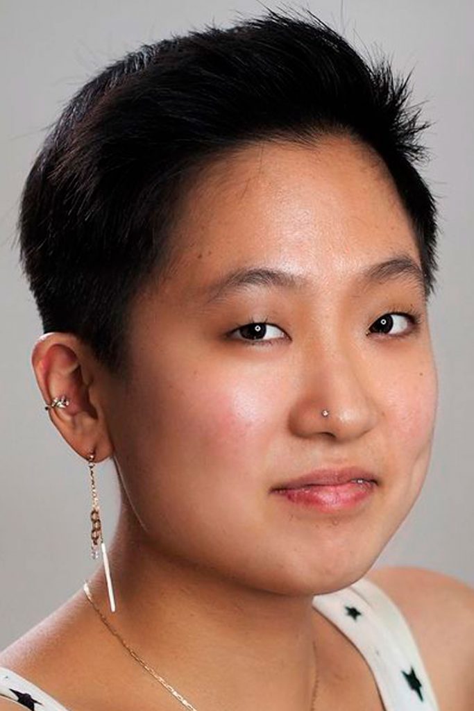 A Super Short Pixie Hairstyle