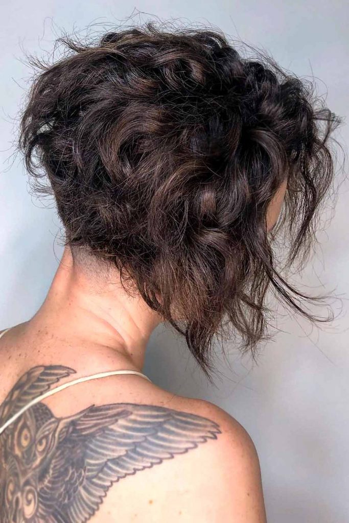 Wavy Long Asymmetrical Pixie Haircut #pixiecut #shorthaircut