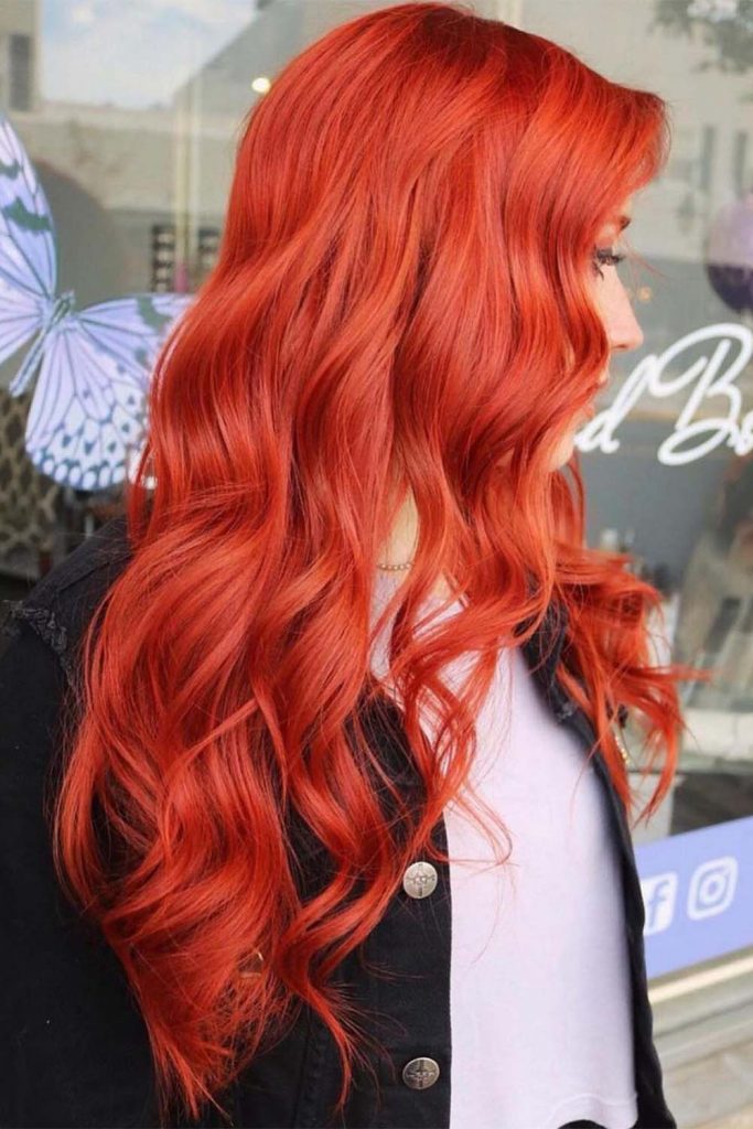 Coral Copper Hair Color