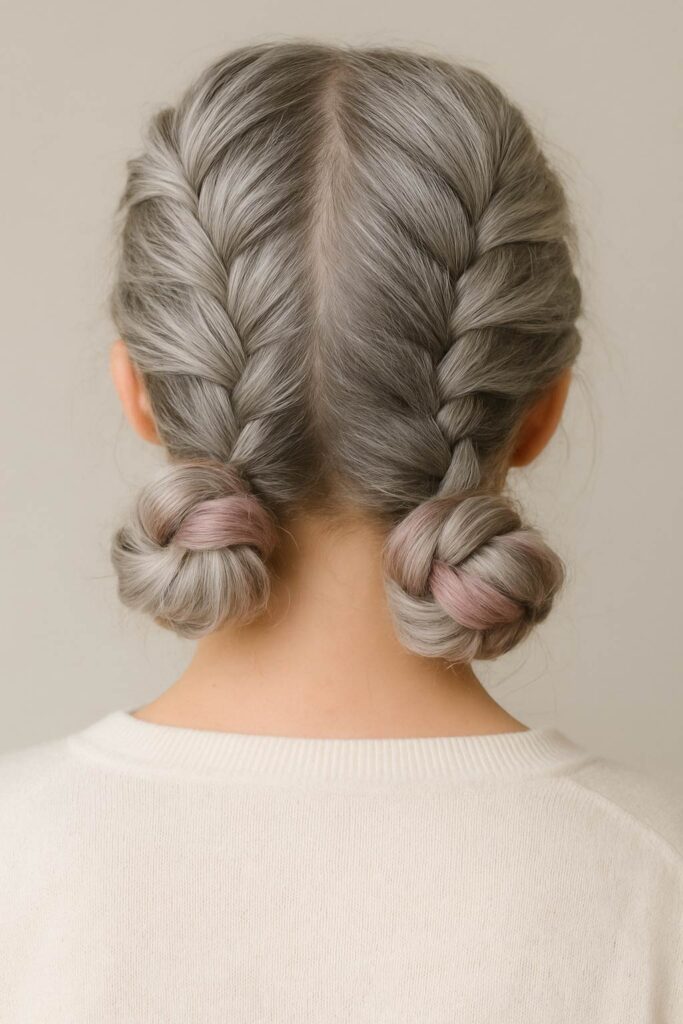 Braided Space Buns