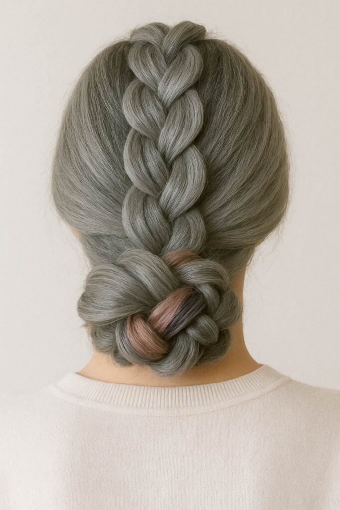 Knotted Updo Style