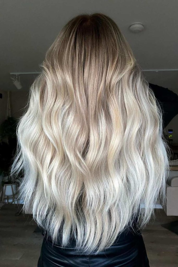 Platinum Blonde with Black Roots