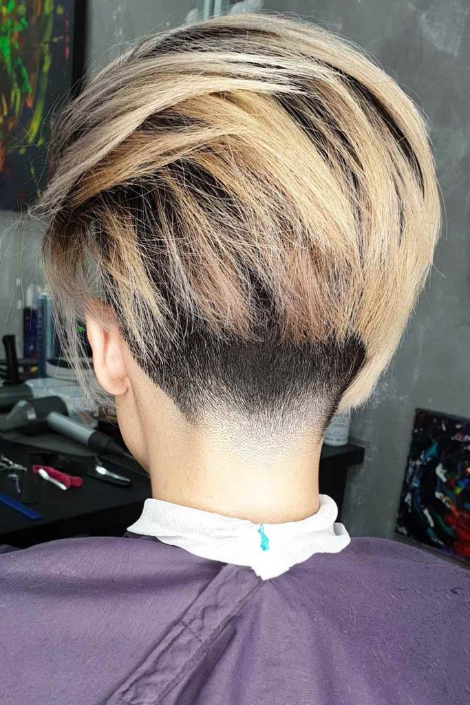 Bob With Undercut #shortbobhairstyles #shortbob #bob