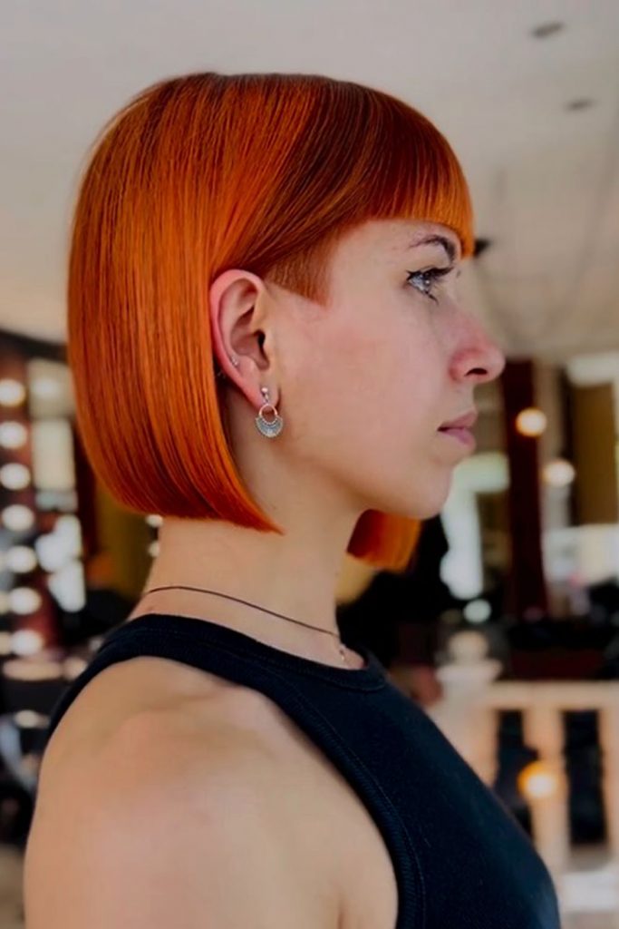 Blunt Bob With Undercut