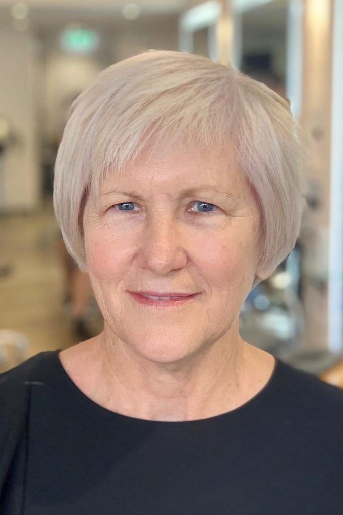 Modish Bob With Thin Layered Bang