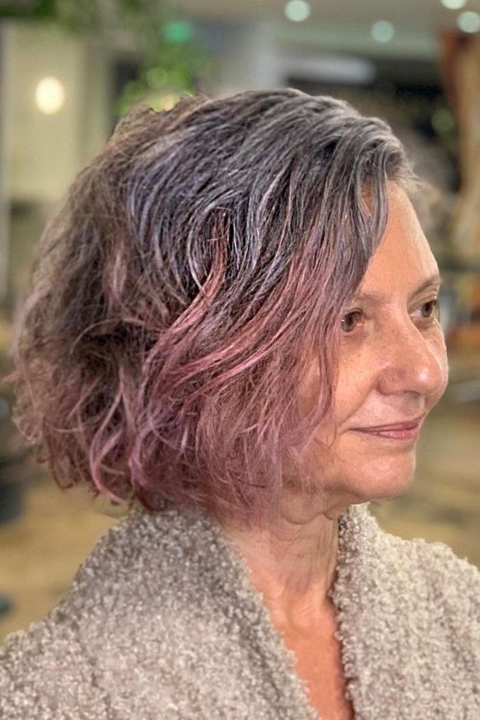 Voluminous Grey Colored Bob