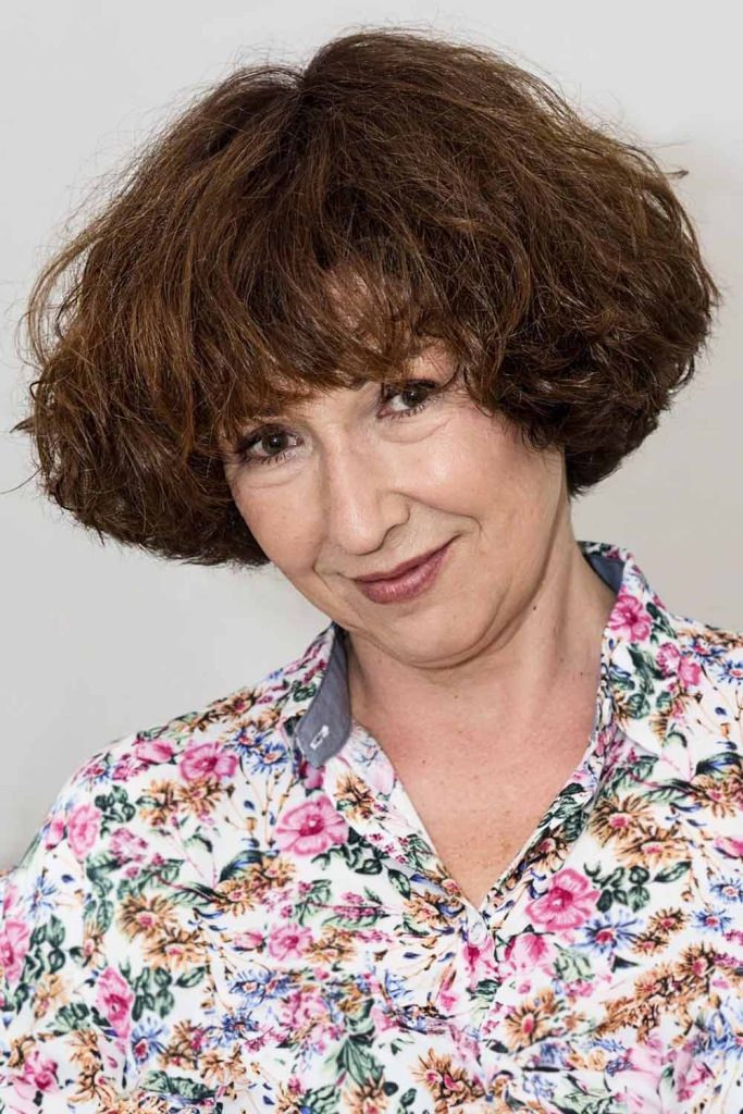 Stacked Curly Haircut