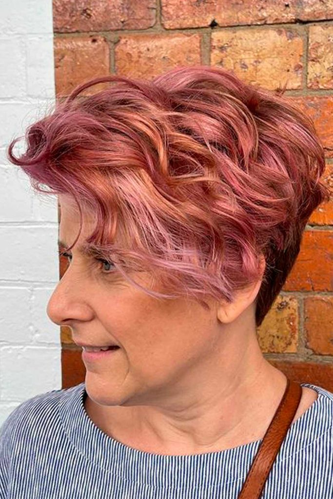 Wavy Side Styling Pixie