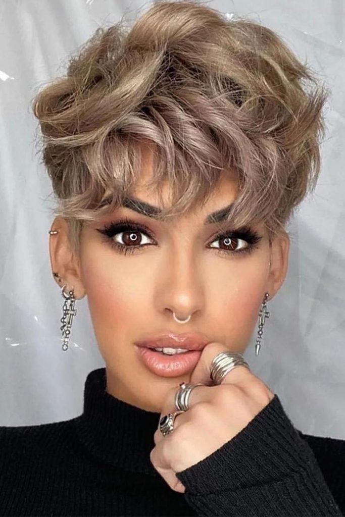 Voluminous Choppy Pixie