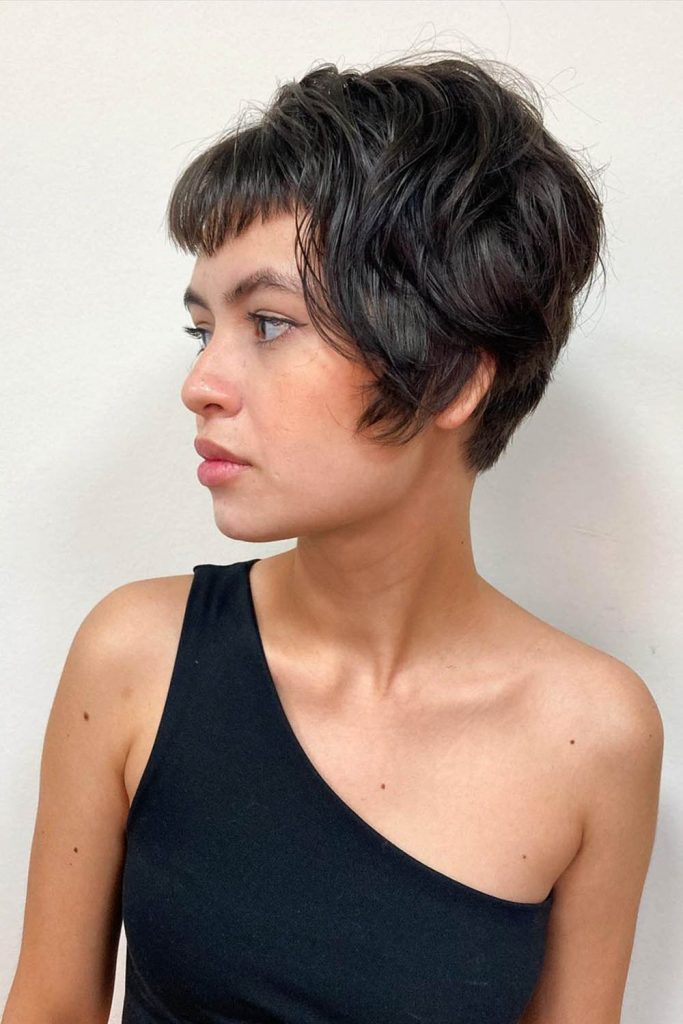 Inverted Short Bob With Bangs