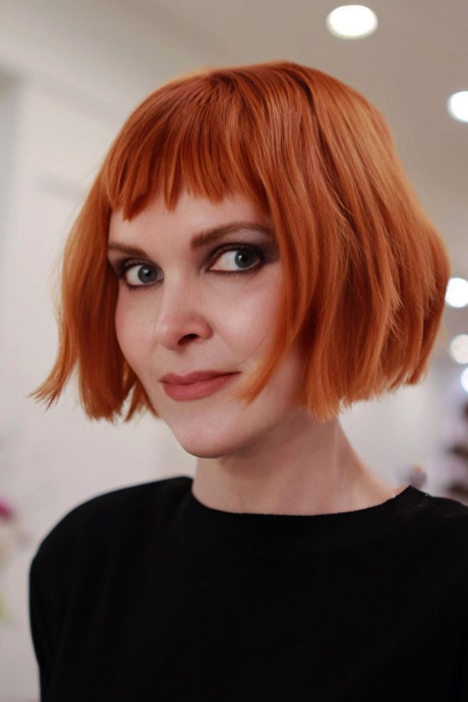 Short Hairstyles For Thick Hair With Bangs