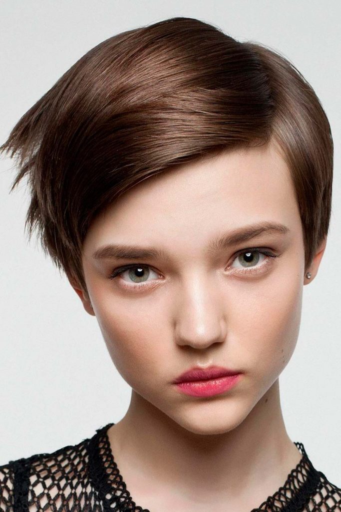 Side-Swept Layered Pixie