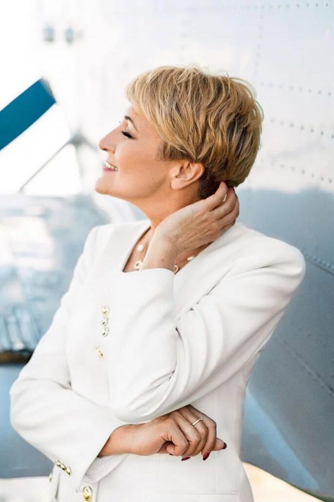 Choppy Pixie For A Cool Lady