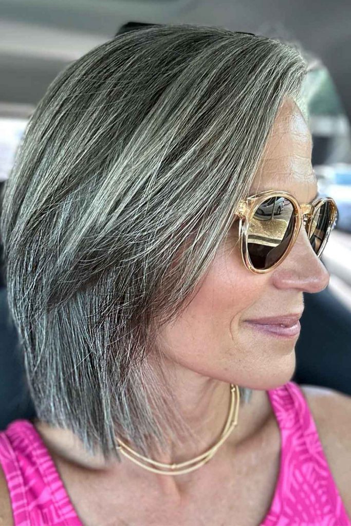  Layered Bob with Side Bangs