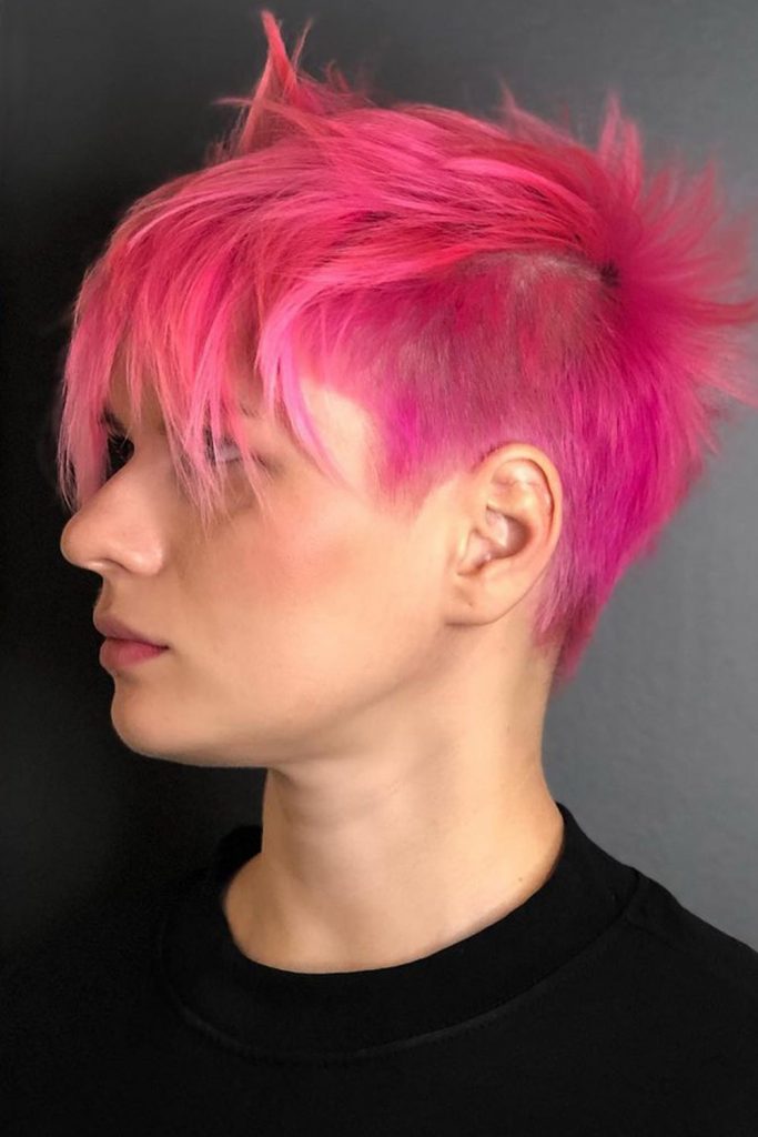 Cool Rose Pixie Short Hairstyles For Women Over 50