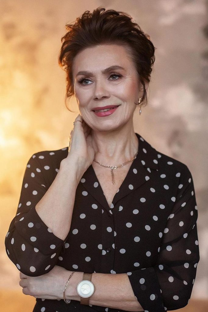 Voluminous Swept Back Hairstyle