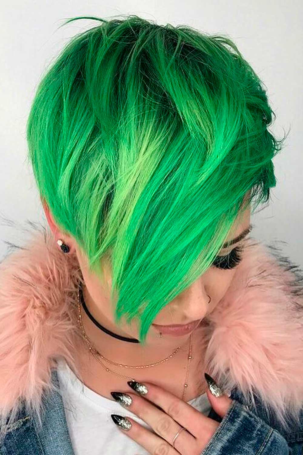 Pixie Haircut With Side Swept Bangs