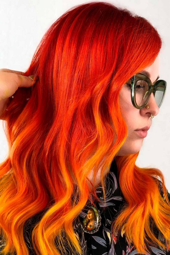 Long Side Swept Bangs For Bold Long Hair