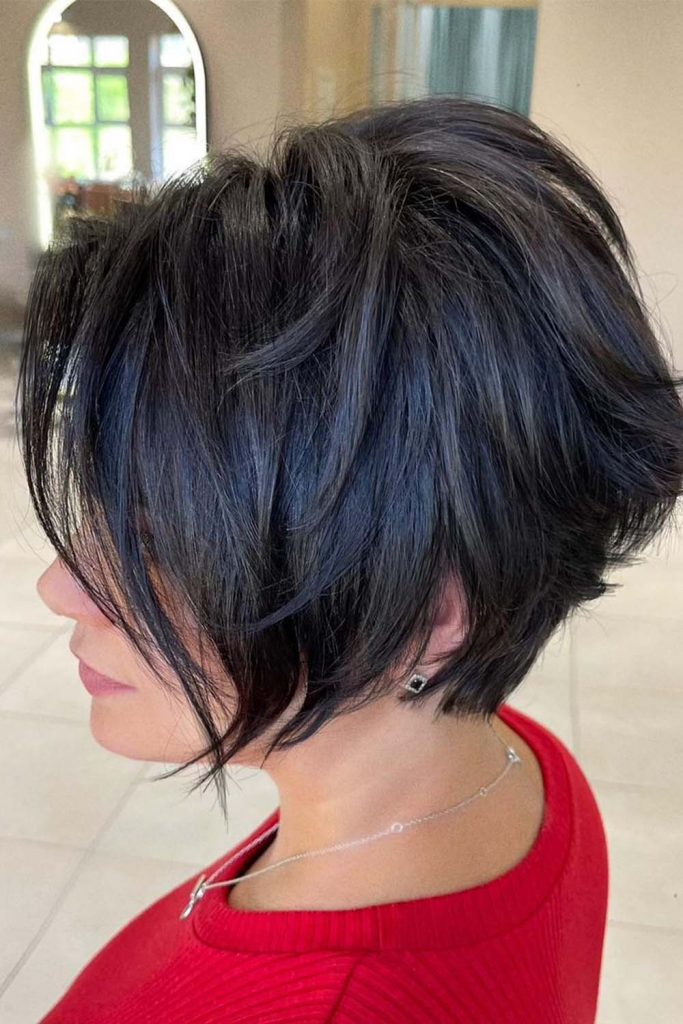 Black Bob With Bangs