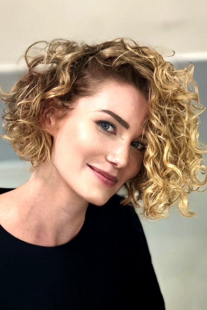 Chin Length Curly Hair