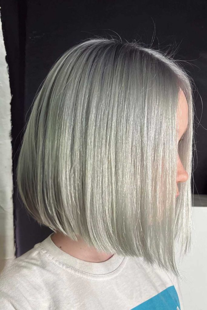 A-line Blonde Bob