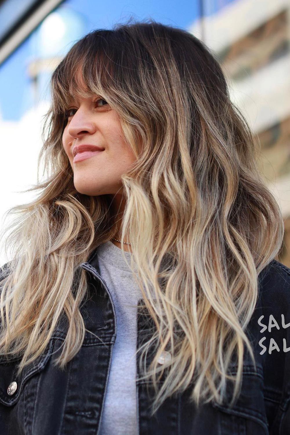 Long Hair Wispy Bang Style