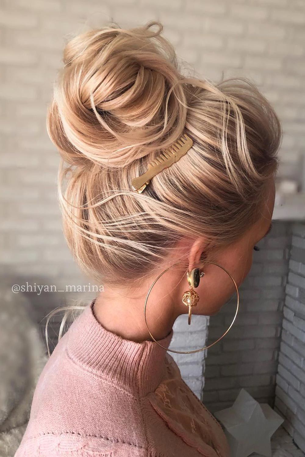 Blonde Voluminous Updos