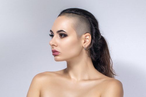 Sassy Half Shaved Head Designs: Good Girls Go Bad