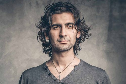 Wild and Stylish - Discover the Best Wolf Cut Mens Haircuts