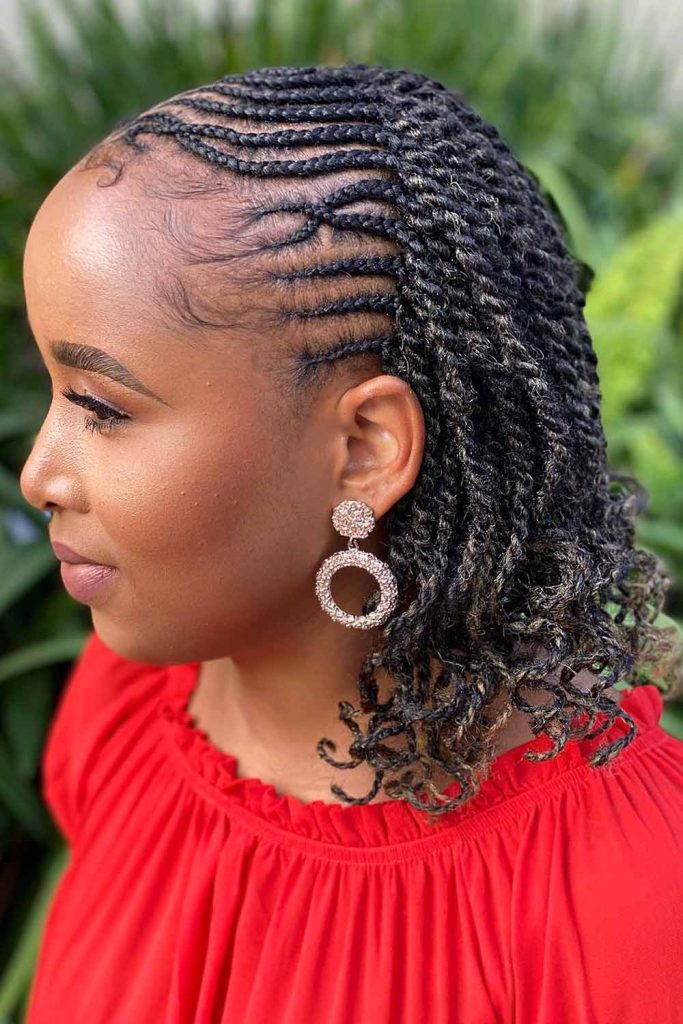 Tribal Braids Into Twist Medium Hair #tribalbraids #braids