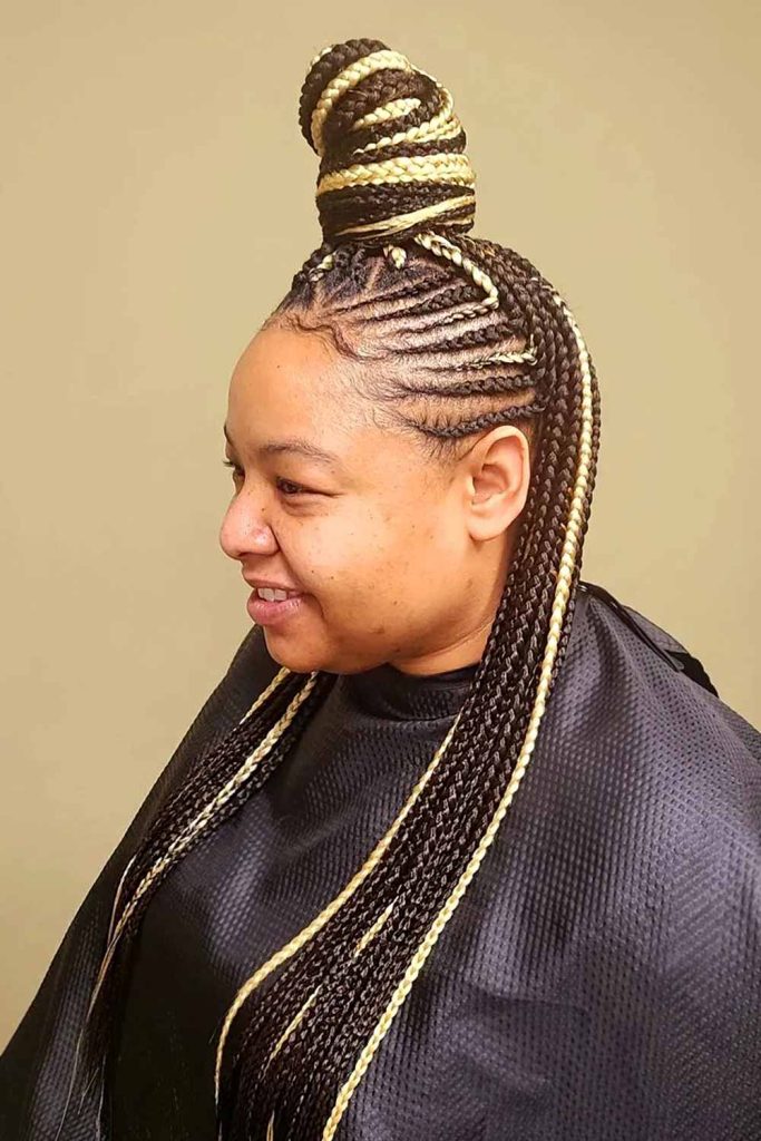 Half Up Half Down Tribal Braids #tribalbraids #braids