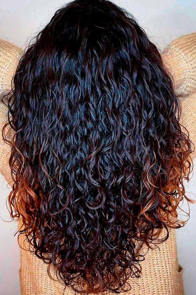 Curls V Shaped Haircut #vcuthairshape #vcuthair #vhaircut