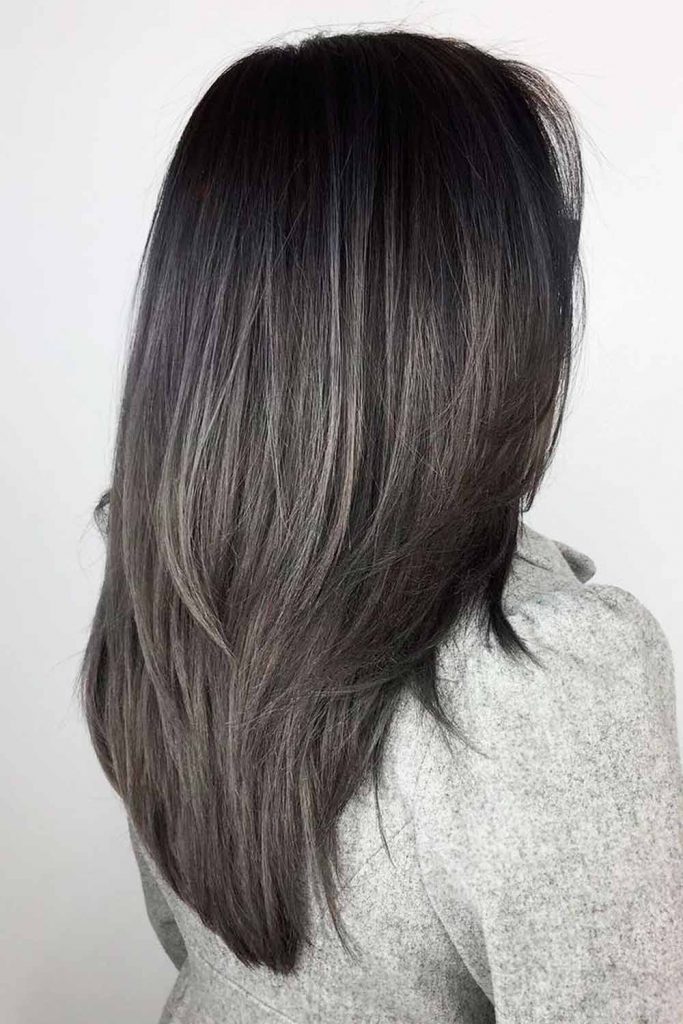 Messy V-Cut Hair with Layers #vcuthairshape #vcuthair #vhaircut