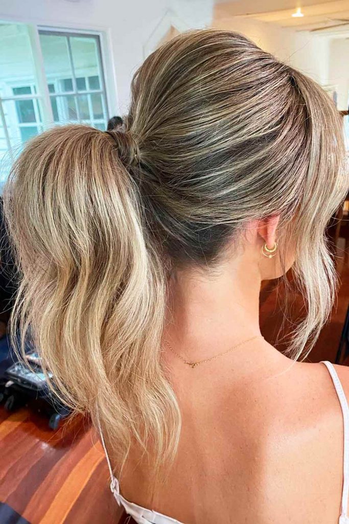 Ponytail for V-Cut Hair #vcuthairshape #vcuthair #vhaircut