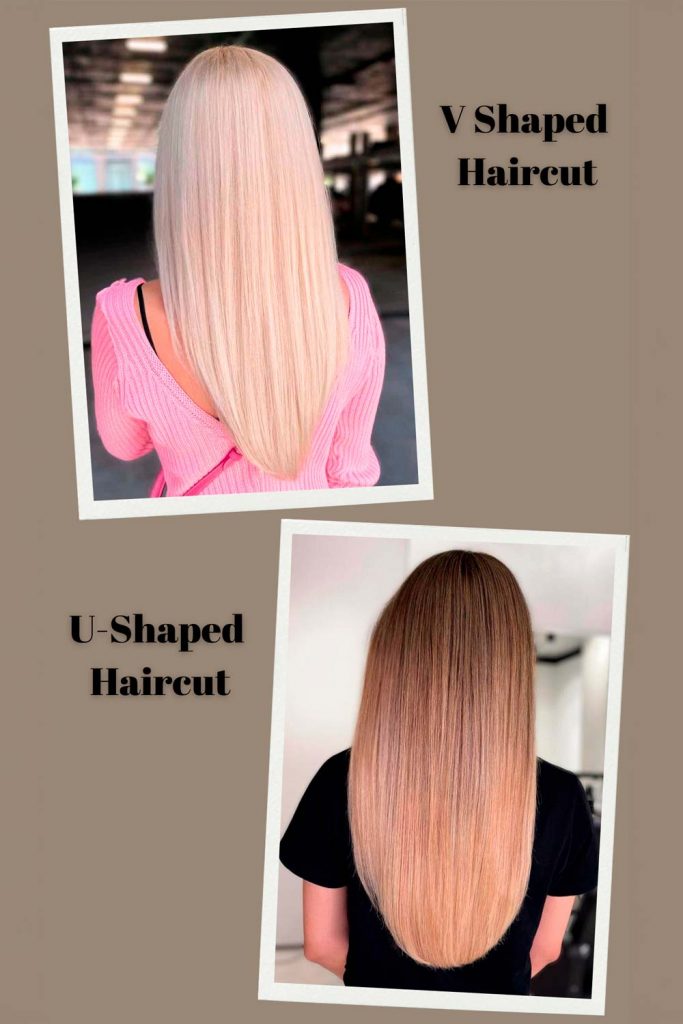 What is the difference between V-cut and U-cut? #vcuthairshape #vcuthair #vhaircut