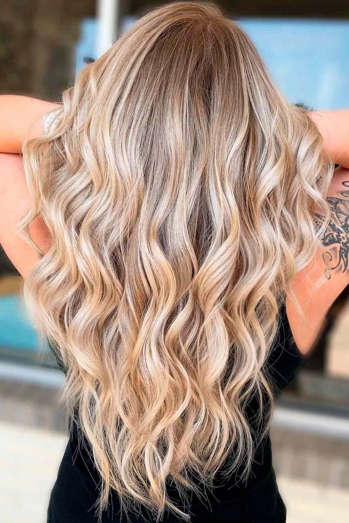 Rooted Blonde V-Cut Hair #vcuthairshape #vcuthair #vhaircut